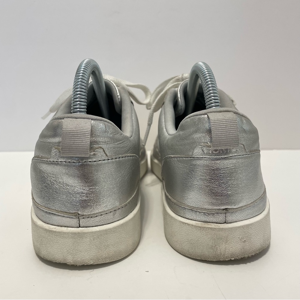 Vionic Elise Women's Leather Silver Metallic Sneaker Size 8 - Picture 8 of 15
